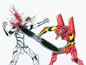 Archivo:Unit 02 vs mp unit by typhoon89.jpg