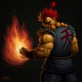 Pero Akuma es el Gouki mas poderoso, y con su Satsui-No-Hadou va a destrozar a todos los Bisexuales de Atena.
