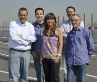 Rosés (derecha) junto con sus compañeros de TV3