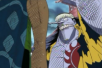 Arlong al ver que la polla de zoro es mas grande que su nariz