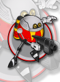 Promocional de EggRobo para el anime de Sonic X, en el cual finalmente nunca apareció.
