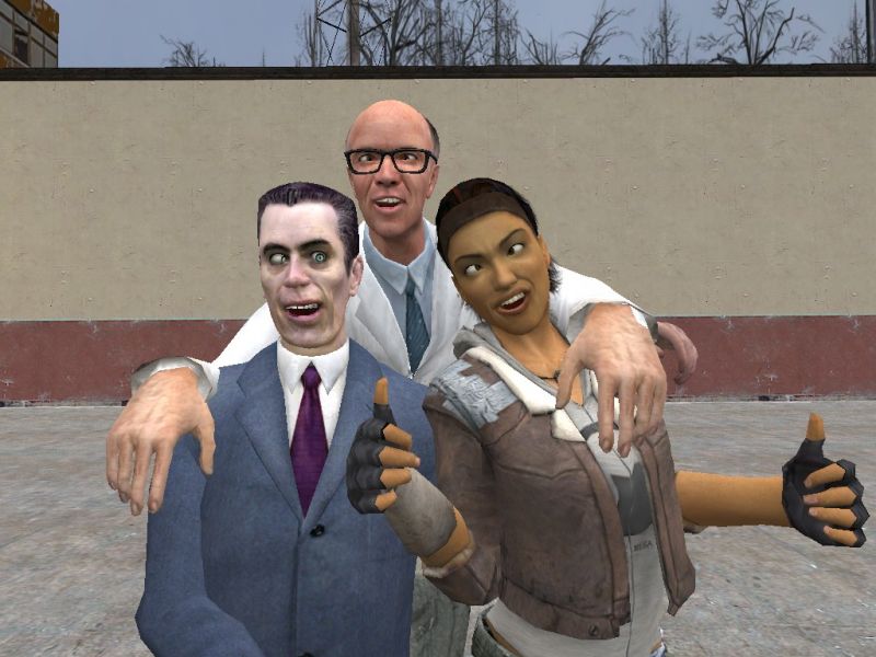 Archivo:G-Man Dr.Kleiner con Alyx.jpg