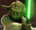 ...Pero obviamente Yoda es el que le enseñó todo sobre La Fuerza...